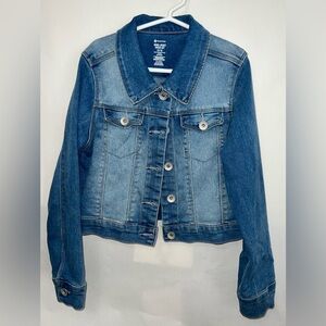 Girls Kid Blue Jean Lightweight Denim Jacket Size 10/12